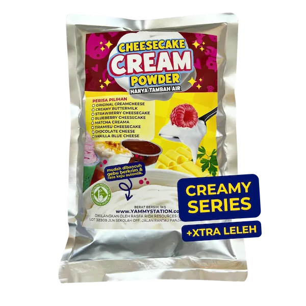 creamy Serbuk Cheesecake Cream | Creamy Series | PERTAMA DI MALAYSIA - 1KG - Image 1