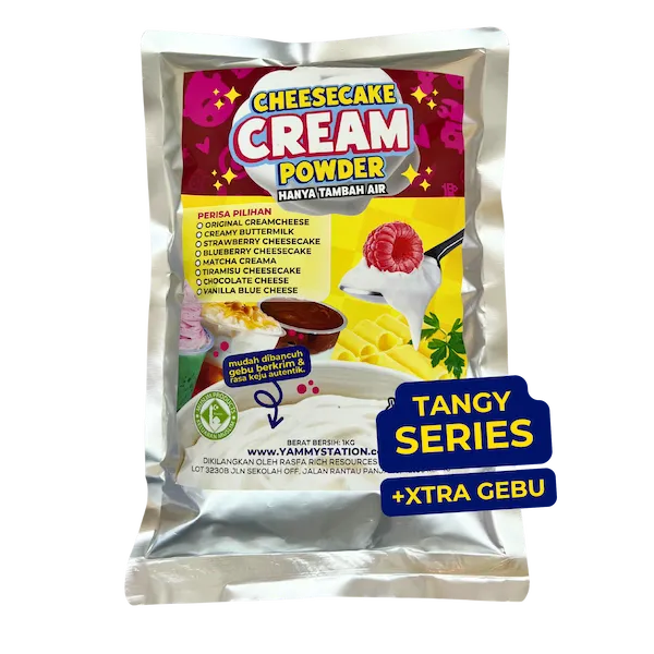 tangy Serbuk Cheesecake Cream | Tangy Series | PERTAMA DI MALAYSIA - 1KG - Image 1